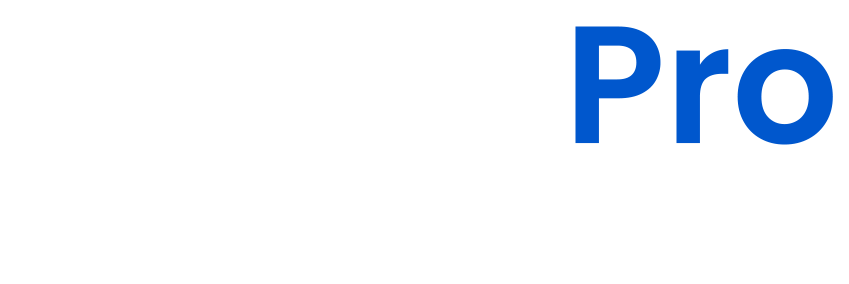 logo repair pro sfondo nero e pro blu